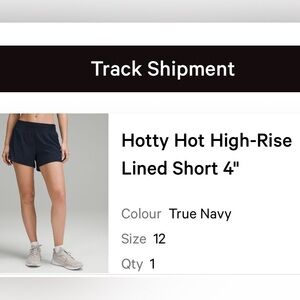 Lululemon Hotty hot HR short 4”